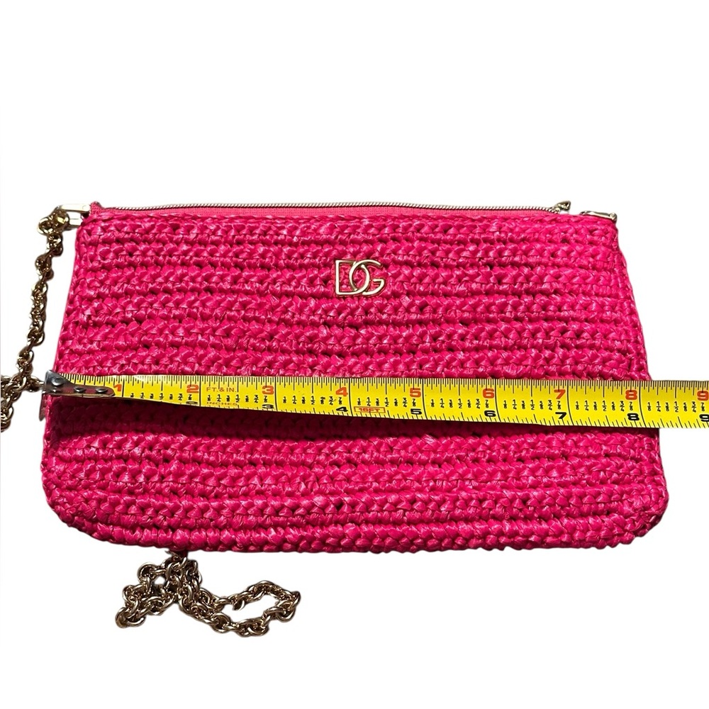 Dolce & Gabana Woven Pink Shoulder Women Bag - Picture 9 of 13